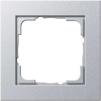 Gira E2 afdekraam 1-voudig aluminium - thumbnail