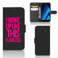 Samsung Galaxy A5 2017 Hoesje met naam Woke Up - Origineel Cadeau Zelf Maken - thumbnail
