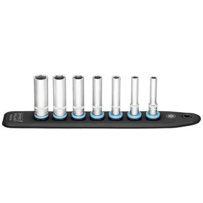 HAZET SmartRail met 7 steekplaatsen 850LG-SR/7 · 1/4 inch (6,3 mm) vierkant hol · Buiten-zeskant-tractieprofiel · 7-delig · 5,5 · 6 · 7 · 8 · 10 · 12
