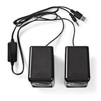 Nedis CSPR20020BK Pc-luidspreker 2.0 18 W 3,5 Mm Jack - thumbnail