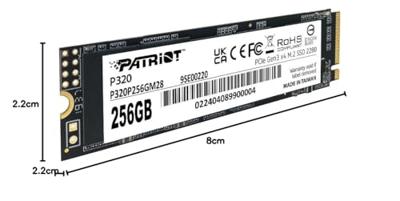 Patriot Memory P320 256 GB M.2 PCI Express 3.0 NVMe Patriot Memory P320 256 GB M.2 PCI Express 3.0 NVMe
