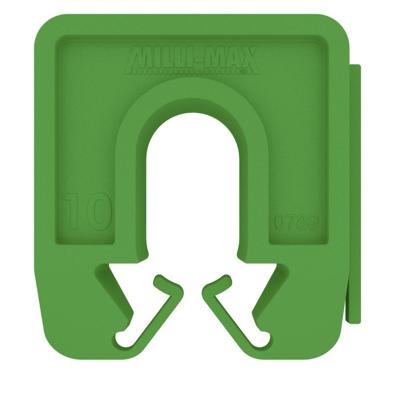 Milli-Max Uitvulplaatjes 10 mm groen VE=40 - 07890621 Milli-Max Uitvulplaatjes 10 mm groen VE=40 - 07890621