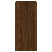 Tv-wandmeubel met LED-verlichting 30,5x35x70 cm bruineikenkleur - thumbnail