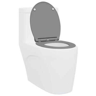 VidaXL Toiletzitting grijs 47 x 37,5 x 3,8 cm duroplast VidaXL Toiletzitting grijs 47 x 37,5 x 3,8 cm duroplast