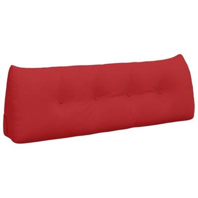 VidaXL Rugkussen rood 140 x 24 x 50 cm stof VidaXL Rugkussen rood 140 x 24 x 50 cm stof