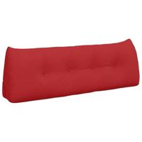VidaXL Rugkussen rood 140 x 24 x 50 cm stof - thumbnail