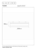 Lucide PLANO - Plafonnière Badkamer - Ø 23 cm - LED Dimb. - CCT - 1x11W 2700K/4000K - IP44 - Opaal - thumbnail