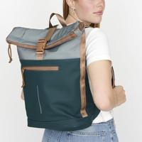 New rebels Ferron New York Rolltop Rugzak 16L Petrol - thumbnail