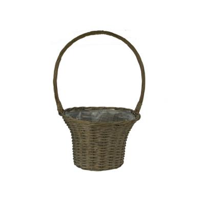 Hengselmand wilg d35h56cm grijs