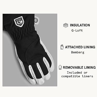Hestra Heli Ski Female Handschoen Black / Offwhite 5