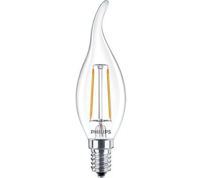 Philips LED tipkaars E14 2-25W 2700K filament helder - LED3723 Philips LED tipkaars E14 2-25W 2700K filament helder - LED3723