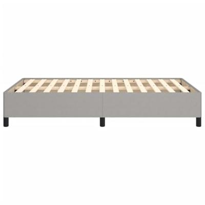 Bedframe zonder matras 120x190 cm stof lichtgrijs