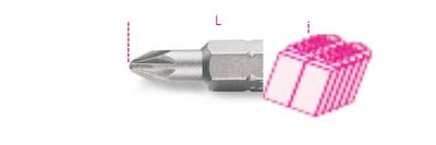 Bits voor Pozidriv®- Supadriv® kruiskopschroeven 861PZ/C 2