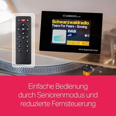 Albrecht DR 53 DAB radio Zwart - thumbnail