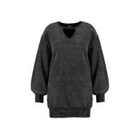 MS Mode gebreide trui met glitters antraciet - thumbnail