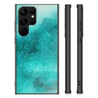 Kleurrijke Telefoonhoesje Samsung Galaxy S23 Ultra Painting Blue - thumbnail