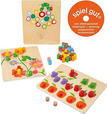 Small Foot rupsje nooitgenoeg houten kleurenspel
