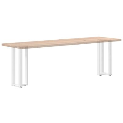 Bartafelpoten 2 st T-vormig 60x35x(110-111) cm staal wit - thumbnail