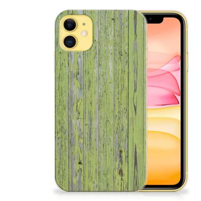 Apple iPhone 11 | Bumper Hoesje | Green Wood Apple iPhone 11 | Bumper Hoesje | Green Wood