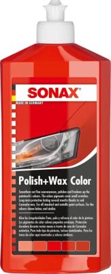 SONAX auto polijstmiddel "polish & wax color nanopro" color polish + wax rotss
