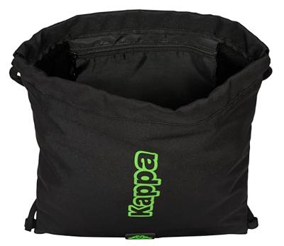 Rugtas met Koordjes Kappa Black Zwart 35 x 40 x 1 cm