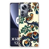 Siliconen Hoesje Xiaomi 12 Pro Barok Flower - thumbnail