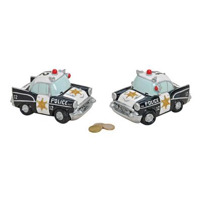 Spaarpot politieauto van poly, B17 x D10 x H9 cm