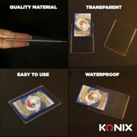 Kaarthoezen - KONIX - Harde hoezen - 25 vakjes - Magic The Gathering, Pokémon compatibel - Transparant - thumbnail