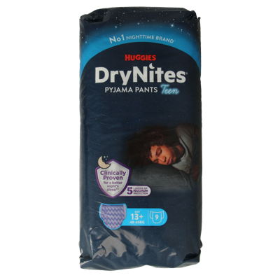 Drynites teen 13+kg boy 9 Stuks Drynites teen 13+kg boy 9 Stuks