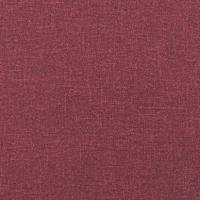 2-delige Loungeset met kussens stof wijnrood - thumbnail