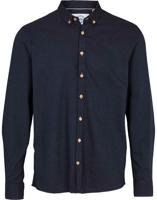 Kronstadt Heren Overhemd Dean Navy Flanel Regular Fit - thumbnail