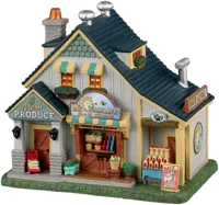 Lemax morning has come market verlicht kersthuisje Caddington Village 2023 - thumbnail