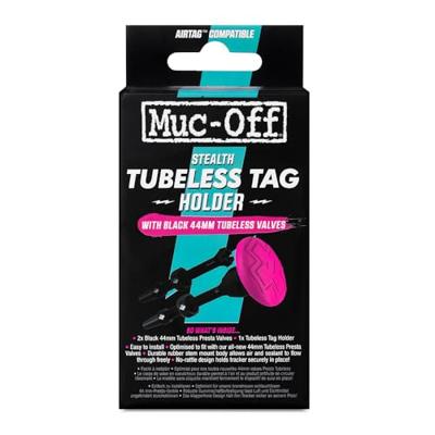 Muc-Off stealth tubeless tag holder & 44mm valve kit