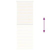 Zebra rolgordijn 85x200 cm stofbreedte 80,9 cm marmerbeige - thumbnail