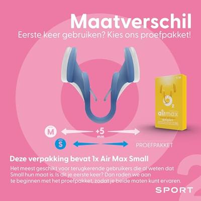Airmax Neusspreider sport S 1 Stuks Airmax Neusspreider sport S 1 Stuks