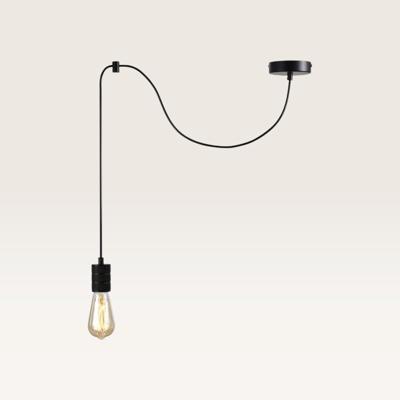 Hanglamp Lorena nero - E27-fitting - Minimalistisch design - Licht dat lijkt te zweven - IP20 voor binnen