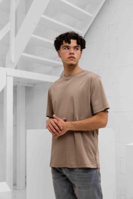 Cou7ure Essentials Reflection T-Shirt Heren Beige - Maat L - Kleur: Beige | Soccerfanshop