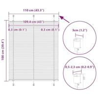 Pliss rolgordijn 110x100 cm stofbreedte 109,4cm petrol groen - thumbnail