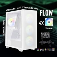 PC-behuizing - BITFENIX - Flow (wit) - Medium tower - ATX-formaat - Zonder voeding - thumbnail
