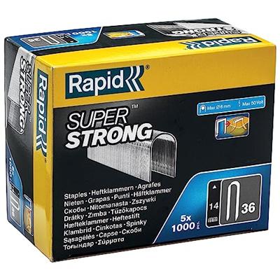 Rapid 36/14 mm Staples Super Strong | 5x1.000 Stuks - 5000512 Rapid 36/14 mm Staples Super Strong | 5x1.000 Stuks - 5000512