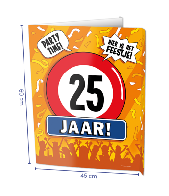 Paperdreams Window signs - 25 jaar