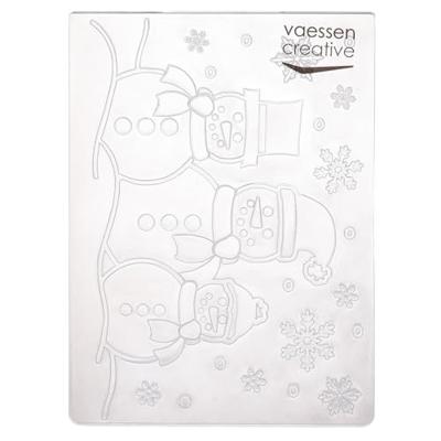 Vaessen Creative • embossing folder sneeuwpoppen