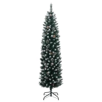 VidaXL Kunstkerstboom smal met 300 led's 180 cm