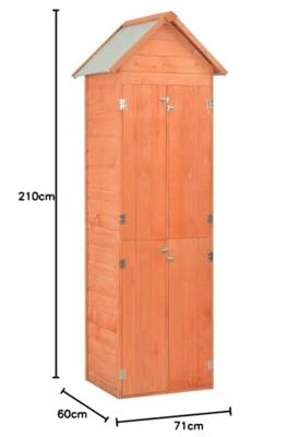 VidaXL Tuinberging 71x60x213 cm hout - thumbnail