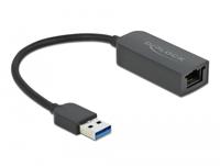 Delock USB 2.0 Adapter [1x USB-A-stekker - 1x RJ45-bus] 66646 0.16 m - thumbnail