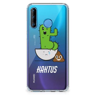 Huawei P30 Lite Stevig | Bumper Hoesje | Cactus Poo Huawei P30 Lite Stevig | Bumper Hoesje | Cactus Poo