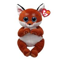 TY Beanie Babies Bellies Knuffel Vos Witt 24 cm - thumbnail