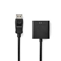 Nedis VGA-Kabel | DisplayPort Male | VGA Female 15p | 0.2 m | 1 stuks - CCGB37351BK02 CCGB37351BK02 - thumbnail