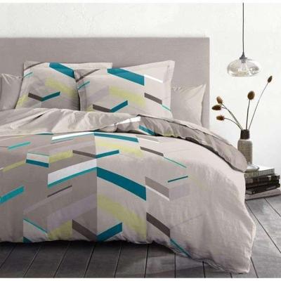 Dekbedset 240x260 cm HOME LINGE PASSION MARCO: Dekbedovertrek + 2 kussenslopen - 100% Katoen, draaddichtheid 57 - Taupe Dekbedset 240x260 cm HOME LINGE PASSION MARCO: Dekbedovertrek + 2 kussenslopen - 100% Katoen, draaddichtheid 57 - Taupe