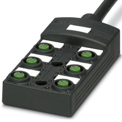 Phoenix Contact SACB-6/ 6-L-10,0PUR SCO P 1452644 Passieve sensor/actorbox M12-verdeler met kunststof schroefdraad 1 stuk(s) Phoenix Contact SACB-6/ 6-L-10,0PUR SCO P 1452644 Passieve sensor/actorbox M12-verdeler met kunststof schroefdraad 1 stuk(s)